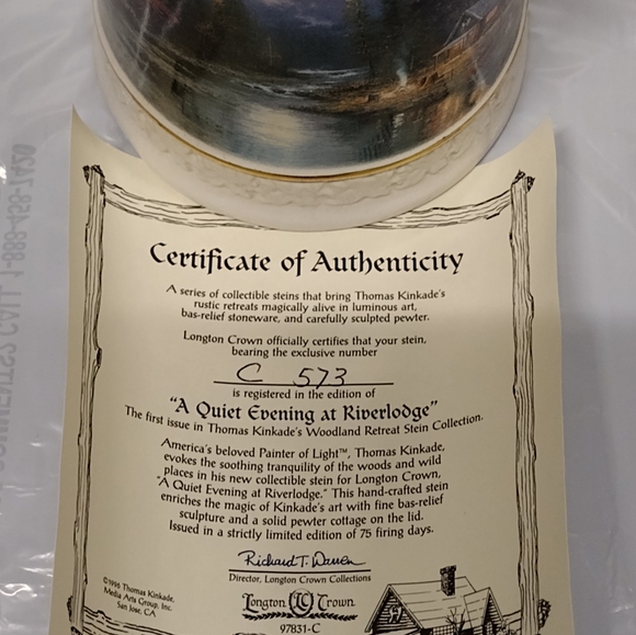 New Thomas Kinkade collectible beer stein - Picture 6 of 9